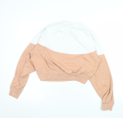 Womens UK Size L Nike Beige Pullover Sweatshirt