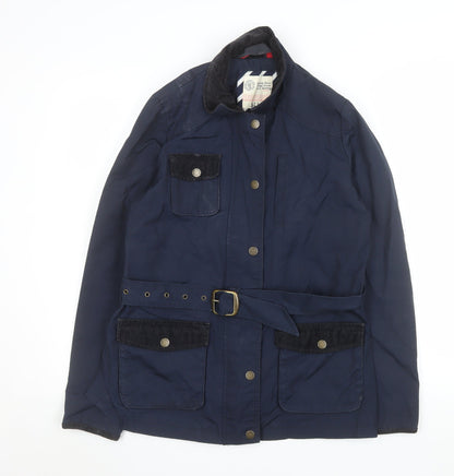Womens UK Size 12 Fat Face Blue Parka Coat