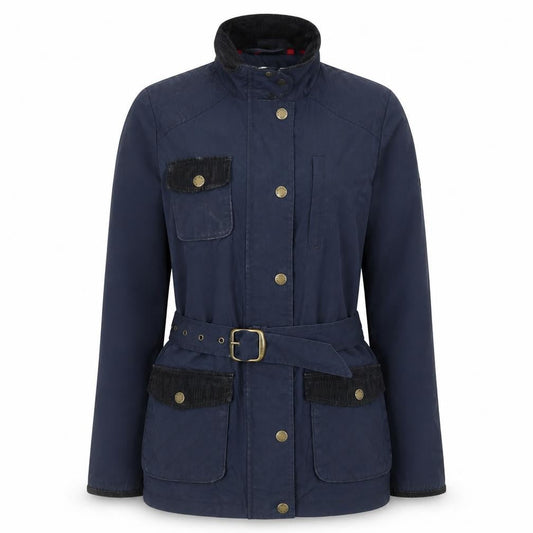 Womens UK Size 12 Fat Face Blue Parka Coat