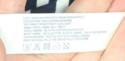 Womens UK Size 12 Fat Face Blue Parka Coat