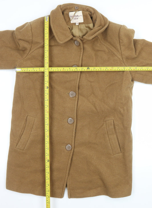 Womens UK Size 14 Honor Millburn at EWM Brown Overcoat