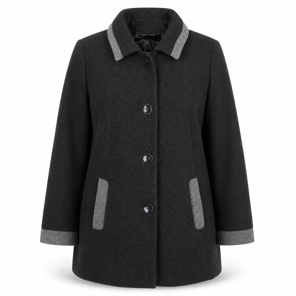 Womens UK Size 18 Eastex Black Overcoat
