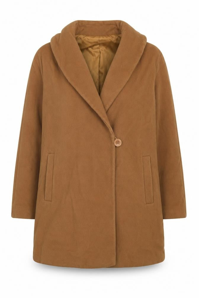 Womens UK Size 14 Alexon Brown Overcoat