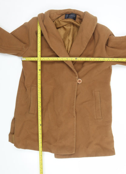 Womens UK Size 14 Alexon Brown Overcoat