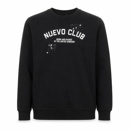 Mens UK Size S Nuevo Club Black Pullover Sweatshirt