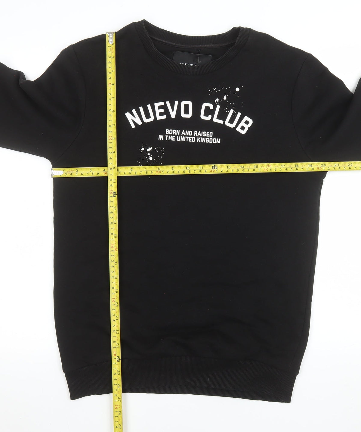 Mens UK Size S Nuevo Club Black Pullover Sweatshirt