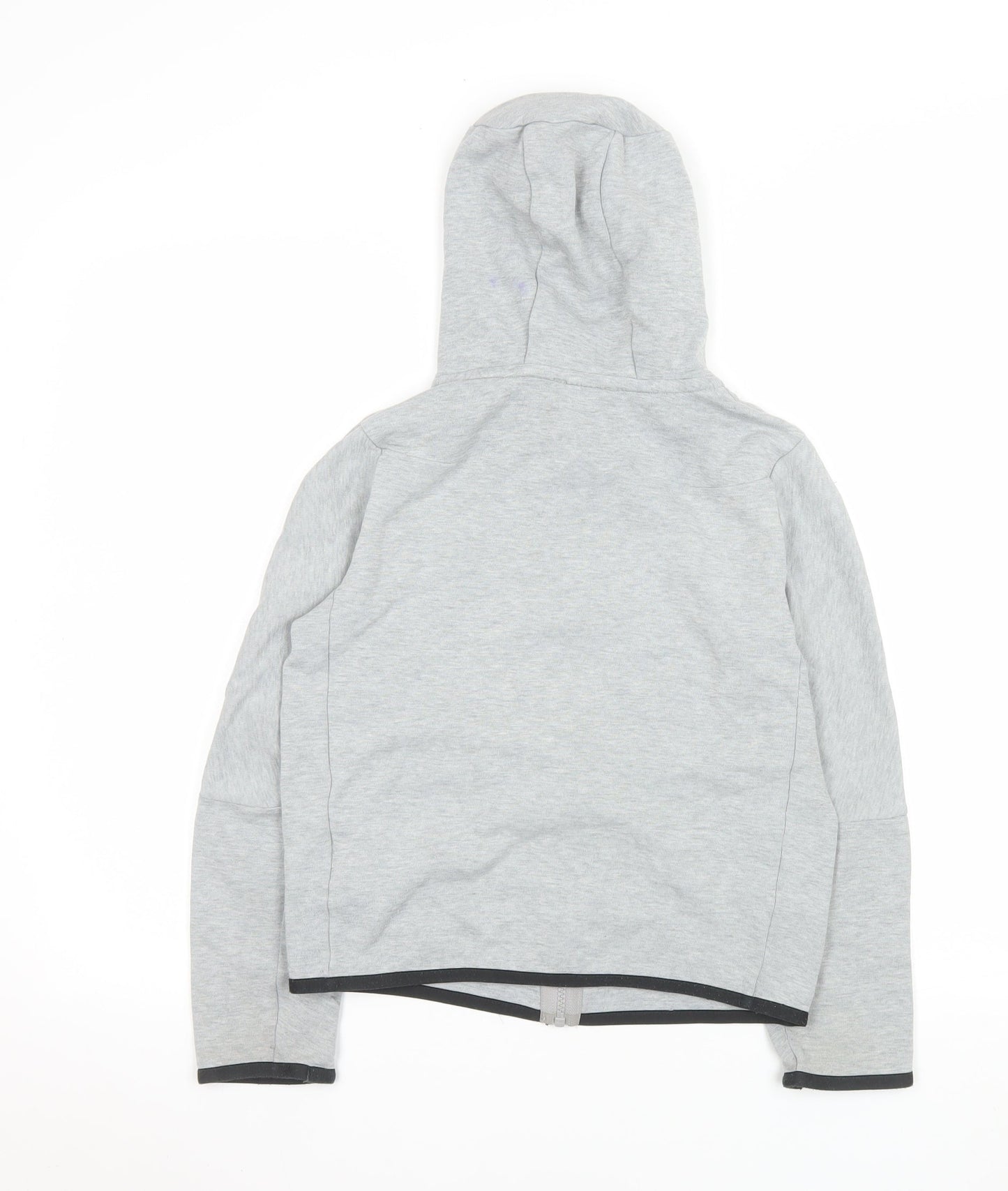 Nike Boys Grey Hooded Tech Fleece Track Jacket M 11-12 Years