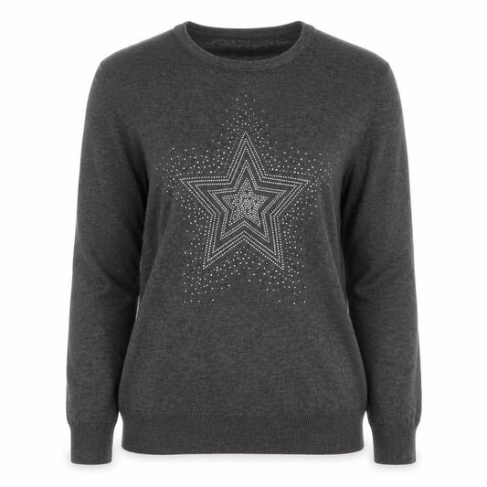 Womens UK Size S Mela London Grey Pullover Jumper
