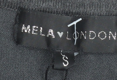 Womens UK Size S Mela London Grey Pullover Jumper