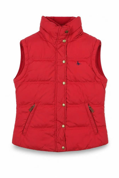 Jack Wills Womens Red Padded Bodywarmer Gilet UK 12