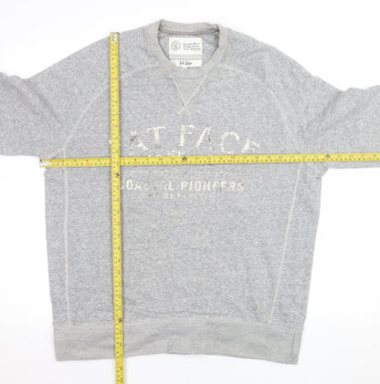 Mens UK Size L Fat Face Grey Pullover Sweatshirt