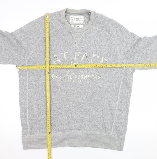 Mens UK Size L Fat Face Grey Pullover Sweatshirt