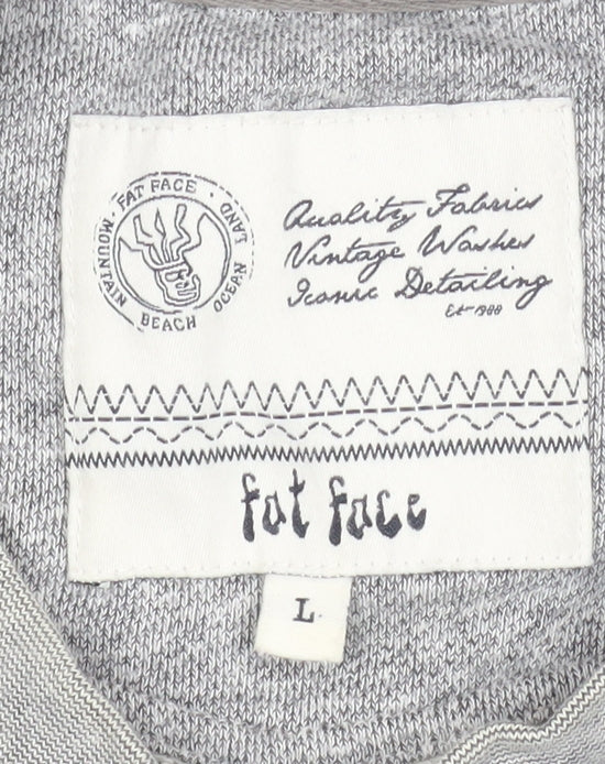 Mens UK Size L Fat Face Grey Pullover Sweatshirt