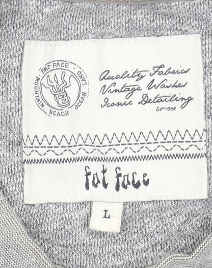 Mens UK Size L Fat Face Grey Pullover Sweatshirt