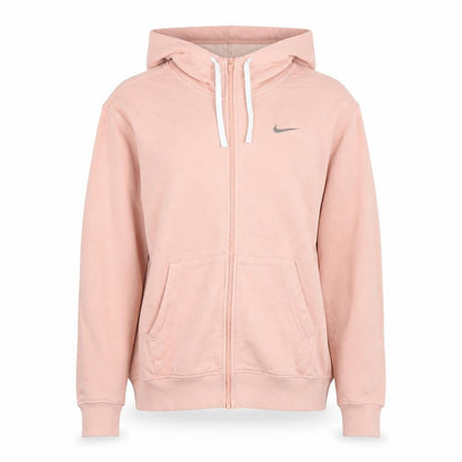 Nike Womens Pink Full Zip Hooded Jacket Size S Casual Cotton