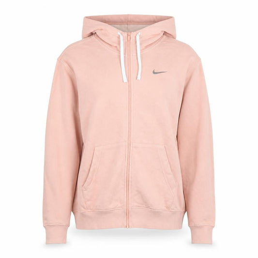 Nike Womens Pink Full Zip Hooded Jacket Size S Casual Cotton