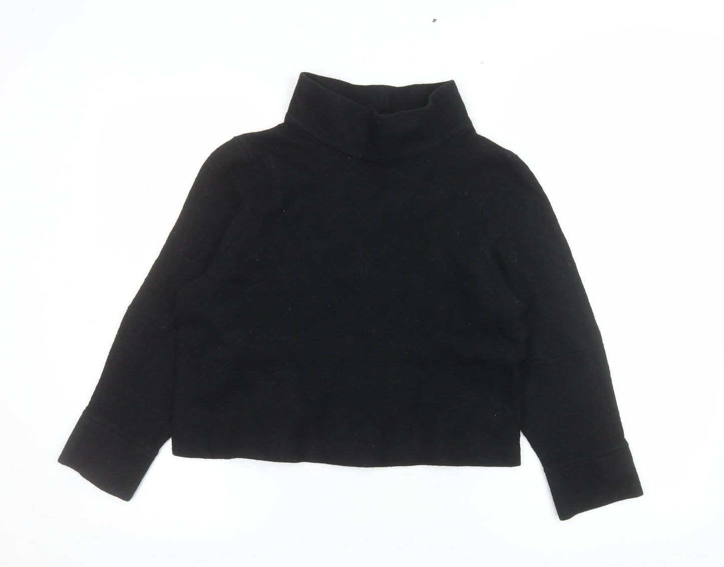 Womens UK Size S COS Black Pullover Sweatshirt