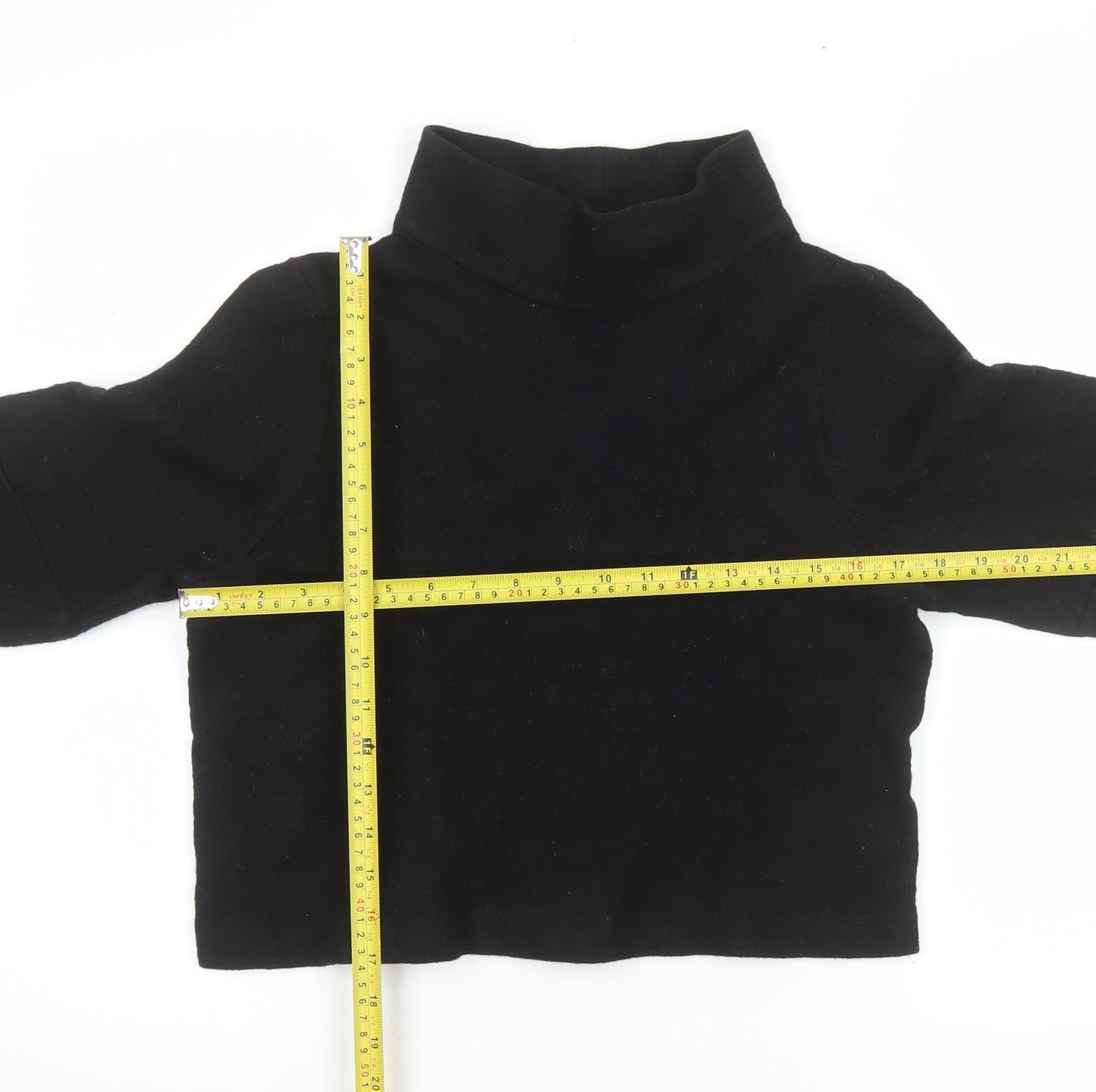 Womens UK Size S COS Black Pullover Sweatshirt