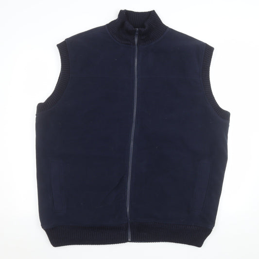 James Pringle Men’s Blue 2XL Polyester Full Zip Bodywarmer Vest