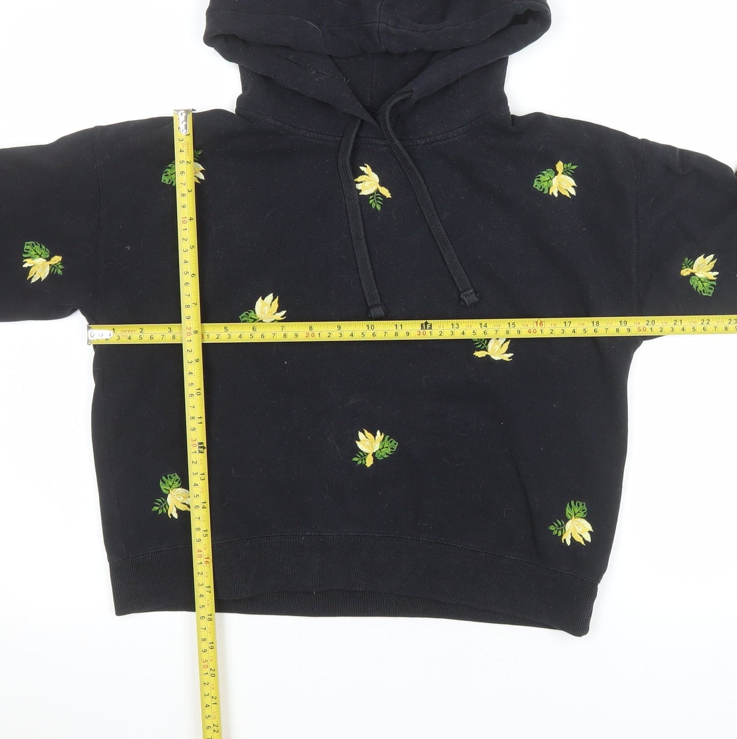 Womens UK Size 8 Jack Wills Black Pullover Hoodie