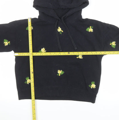 Womens UK Size 8 Jack Wills Black Pullover Hoodie
