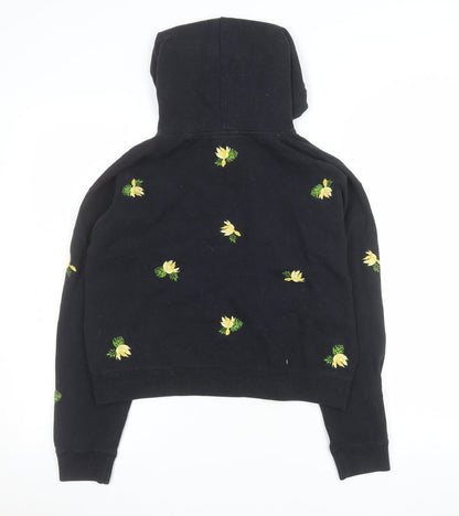 Womens UK Size 8 Jack Wills Black Pullover Hoodie