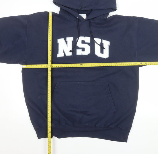 Mens UK Size L Champion Blue Pullover Hoodie