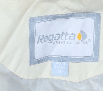 Regatta Womens Brown Waterproof Long Rain Coat Size 16 XL