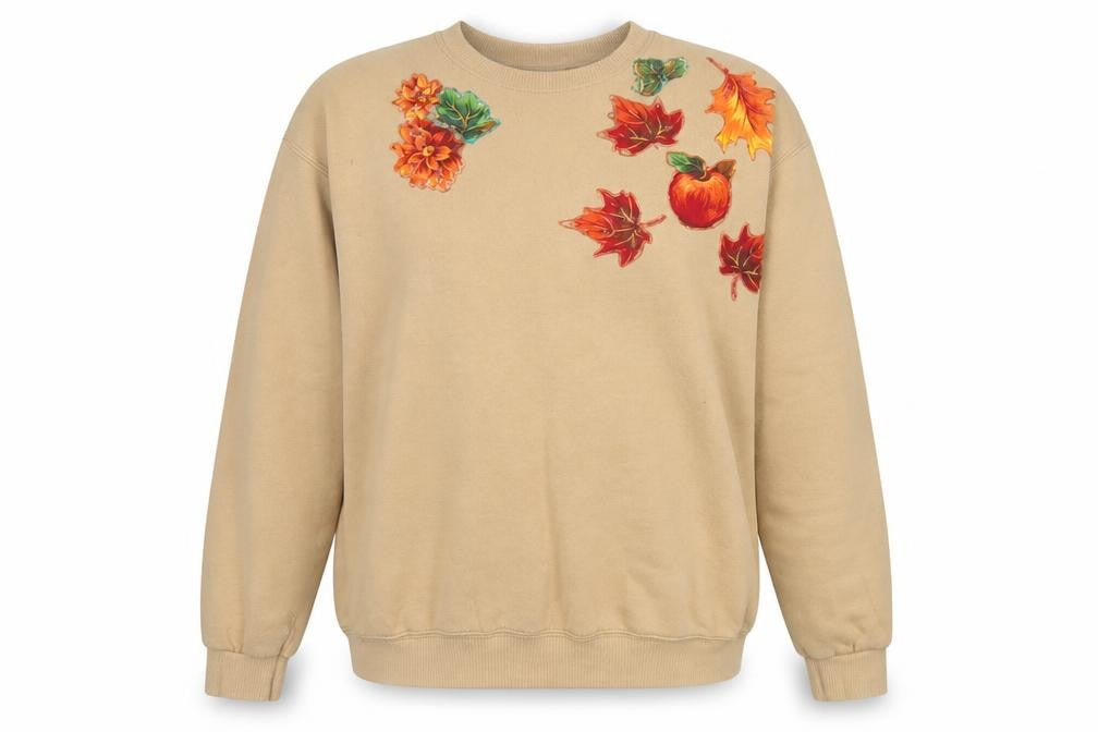 Womens UK Size L Lee Beige Pullover Sweatshirt