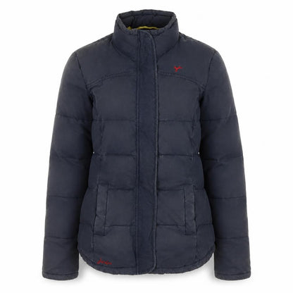 Joules Women's Blue Padded Puffer Jacket Size 12 Cotton Blend