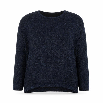 Last Woman Women's Black Glitter Knit 3/4 Sleeve Pullover Jumper S