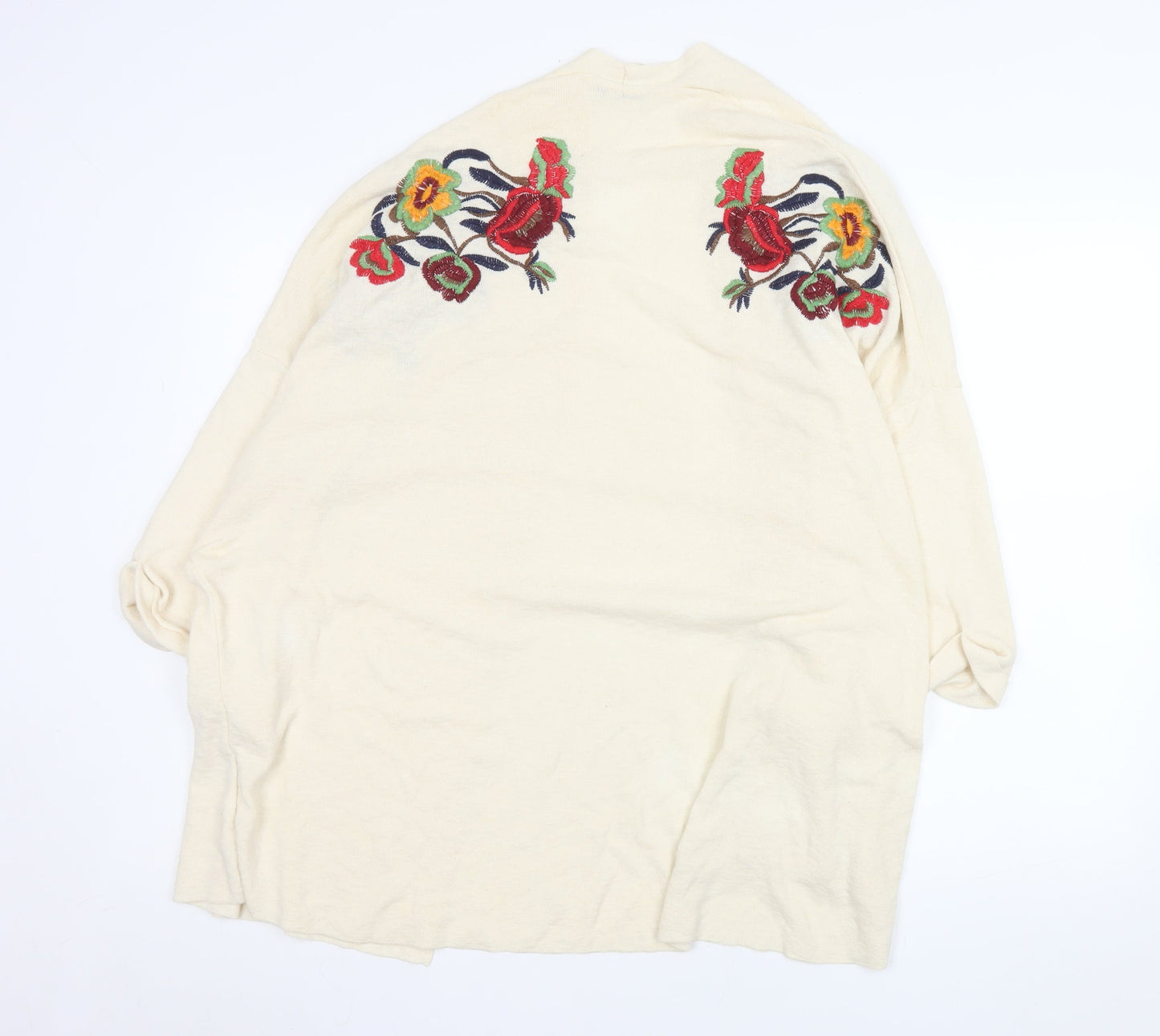 Womens UK Size 12 Zara Ivory Cardigan Jumper