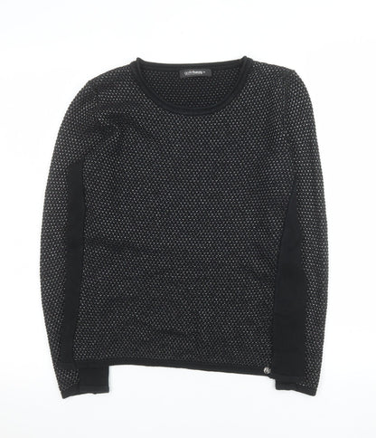 Gollehaug Womens Black Size 10 Knit Pullover Jumper