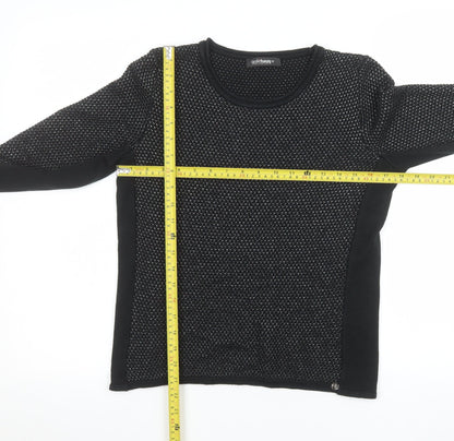 Gollehaug Womens Black Size 10 Knit Pullover Jumper