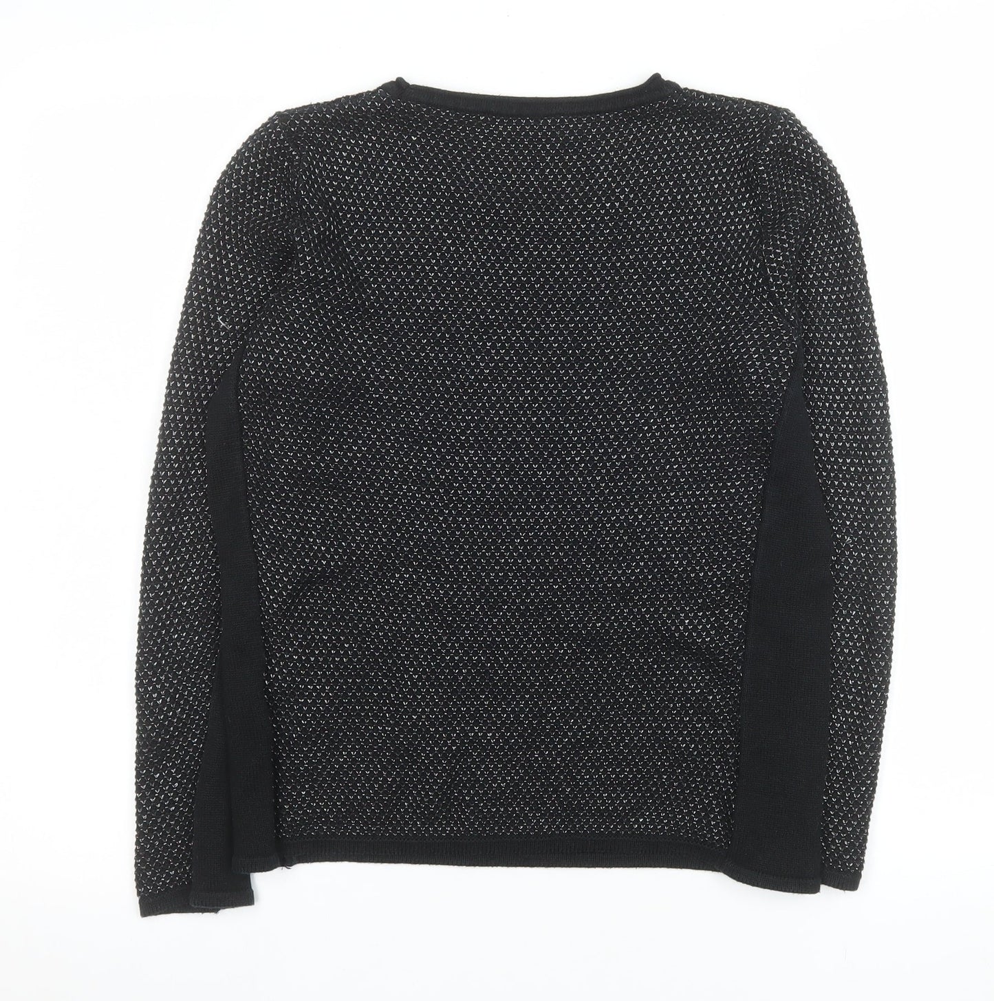 Gollehaug Womens Black Size 10 Knit Pullover Jumper