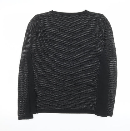 Gollehaug Womens Black Size 10 Knit Pullover Jumper