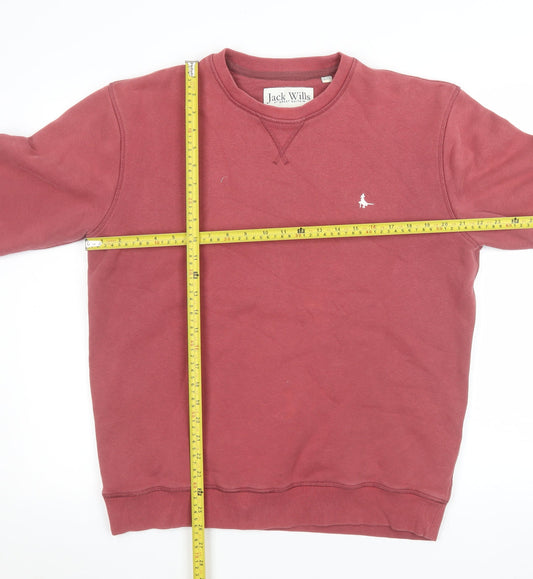 Mens UK Size M Jack Wills Red Pullover Sweatshirt