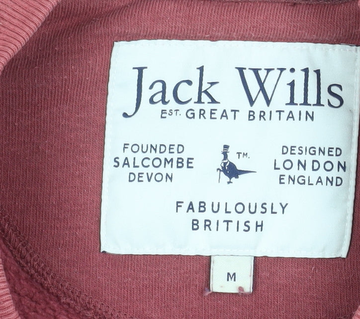 Mens UK Size M Jack Wills Red Pullover Sweatshirt
