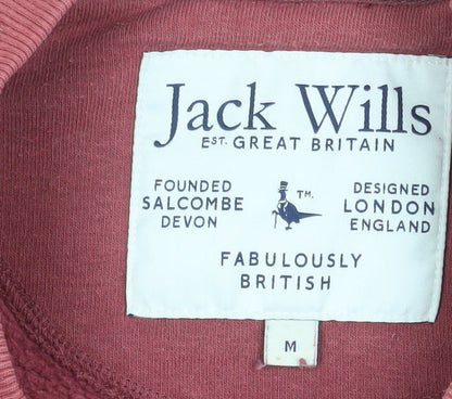 Mens UK Size M Jack Wills Red Pullover Sweatshirt