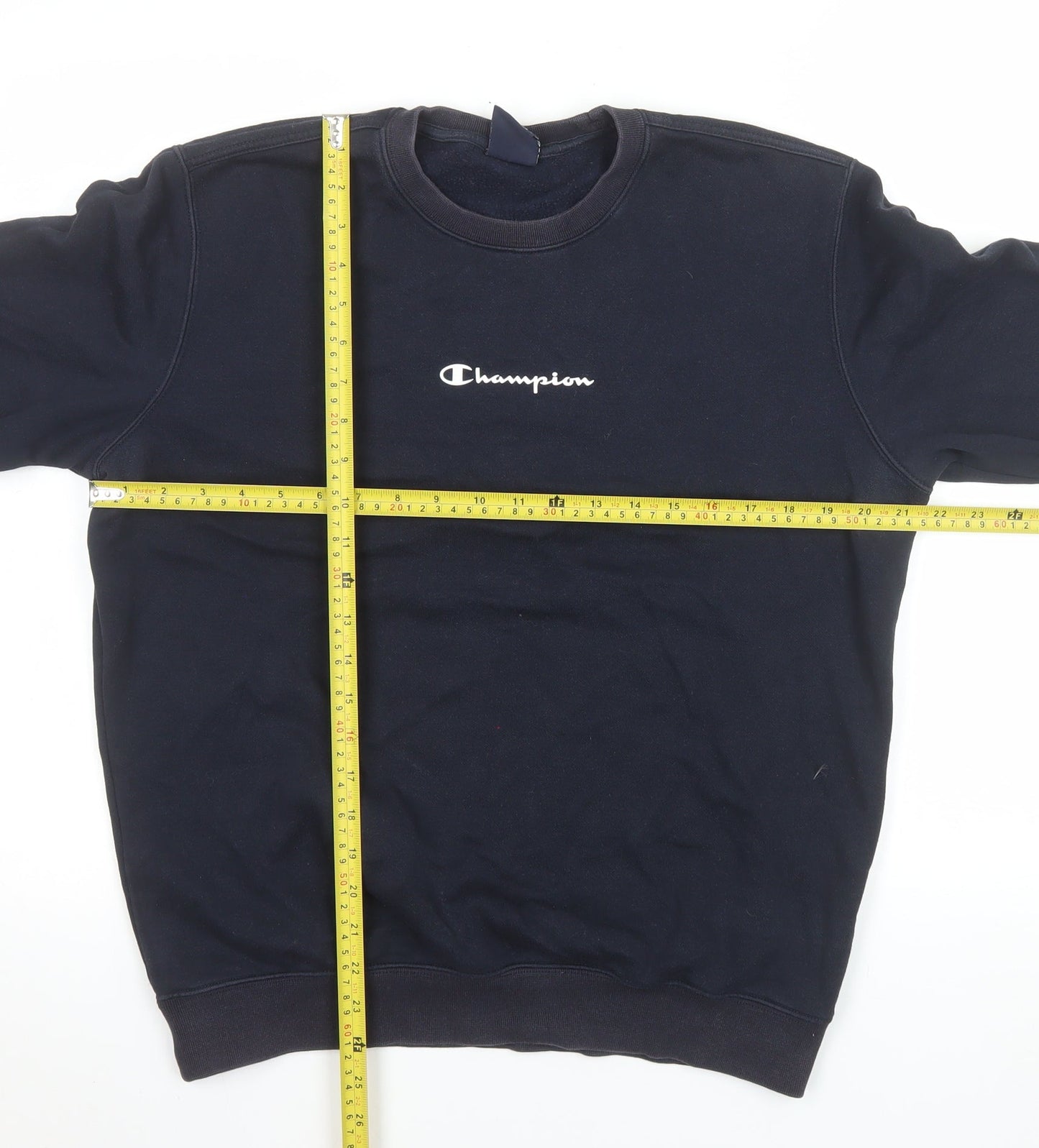 Mens UK Size M Champion Black Pullover Sweatshirt