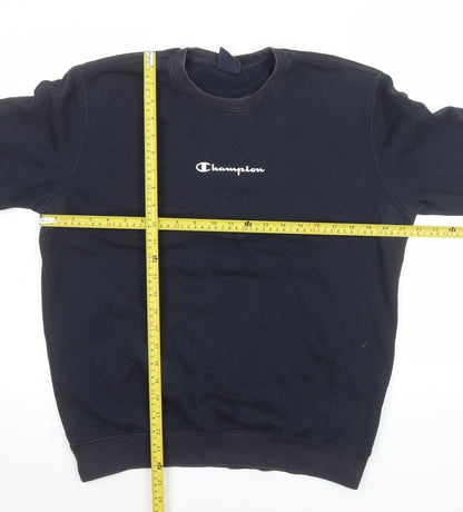 Mens UK Size M Champion Black Pullover Sweatshirt