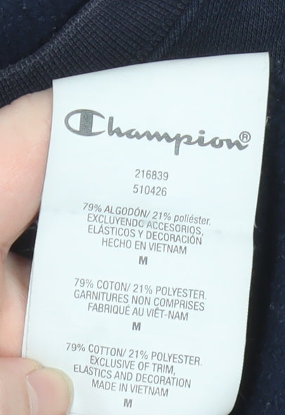 Mens UK Size M Champion Black Pullover Sweatshirt