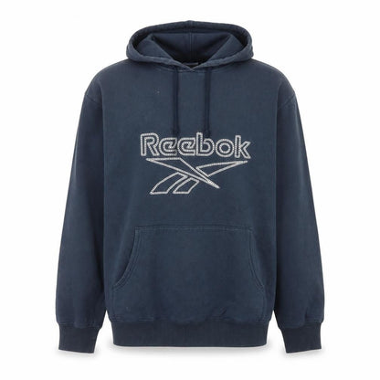 Mens UK Size L Reebok Blue Pullover Hoodie