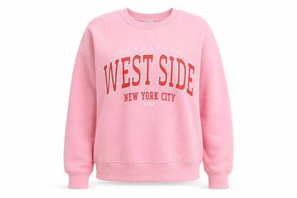 Womens UK Size S H&M Pink Pullover Sweatshirt