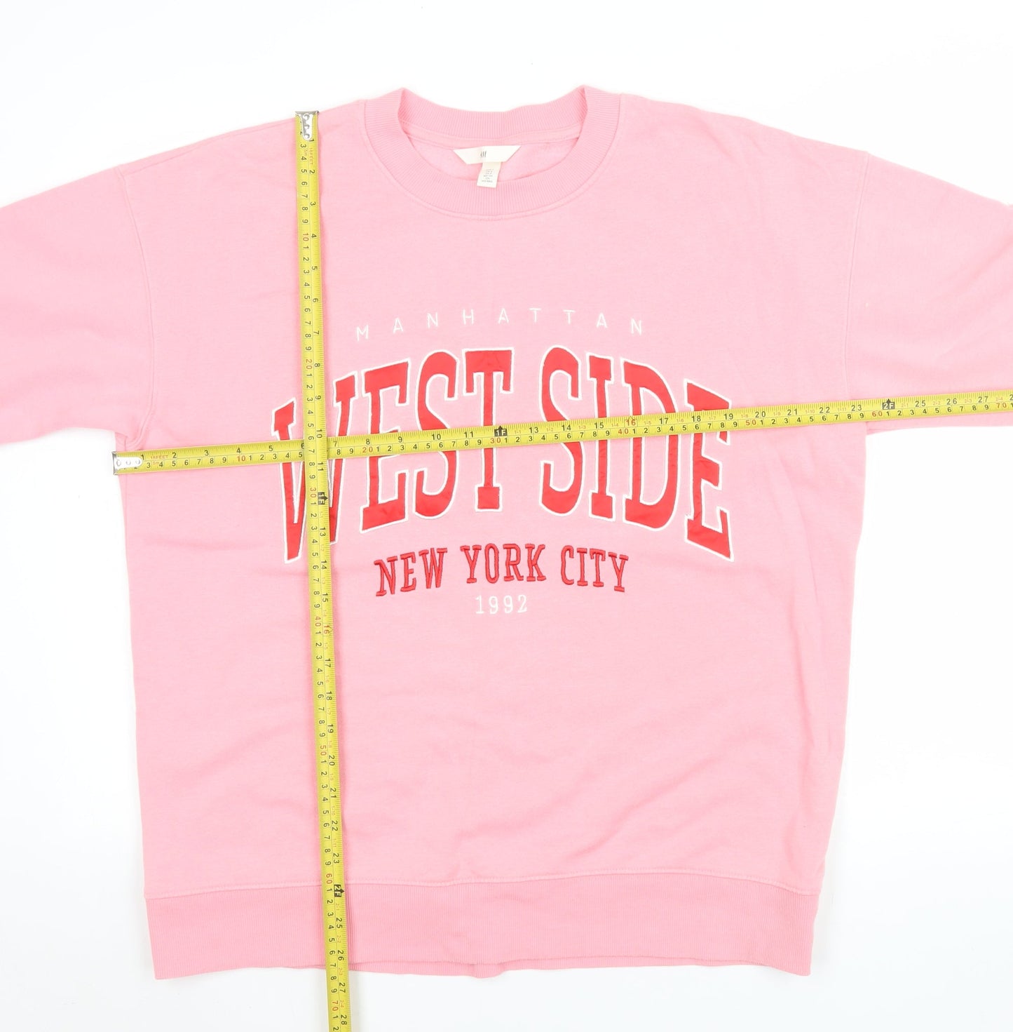 Womens UK Size S H&M Pink Pullover Sweatshirt