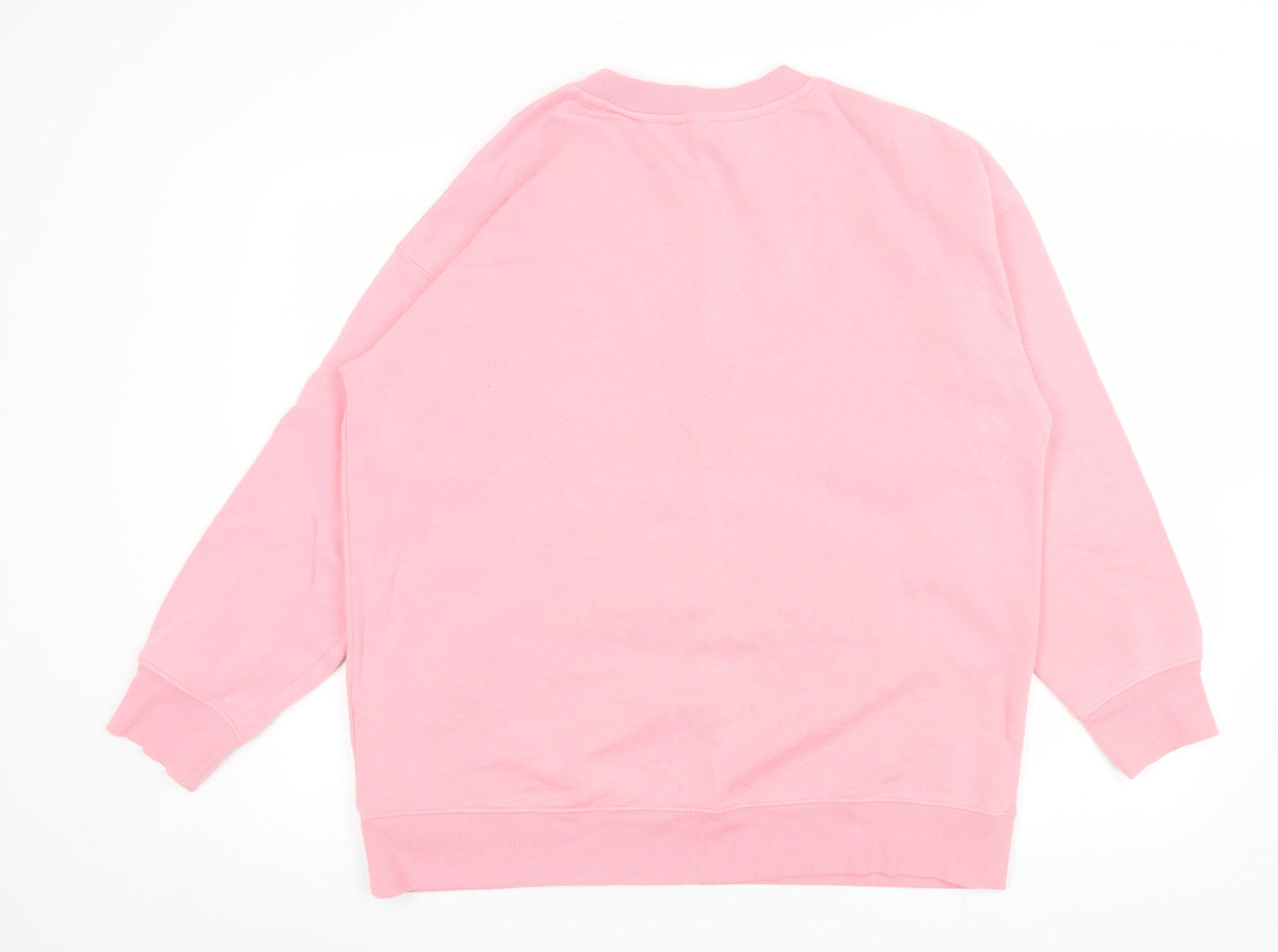 Womens UK Size S H&M Pink Pullover Sweatshirt