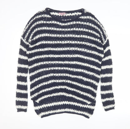 Womens UK Size S Phase Eight Blue Pullover Jumper