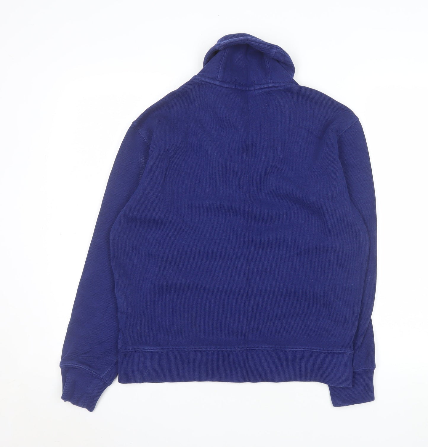 Mens UK Size S Ralph Lauren Blue Henley Sweatshirt