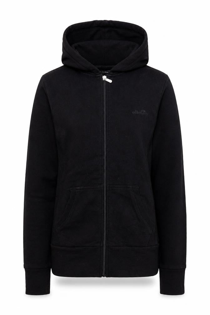Ellesse Womens Black Size 8 Hoodie Zip Jacket Casual Sportswear