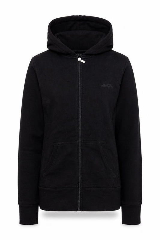 Ellesse Womens Black Size 8 Hoodie Zip Jacket Casual Sportswear